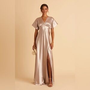 Birdy grey Marni Dress/Jesse kimono shiny satin Taupe XL***